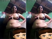 Telugu Bhabhi Shows her Boobs on vc